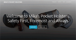 Desktop Screenshot of mikaspocketholsters.com