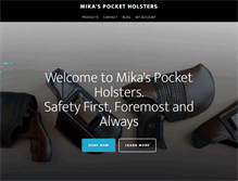 Tablet Screenshot of mikaspocketholsters.com